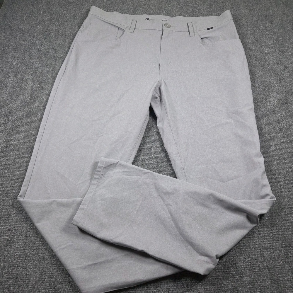 Travis Mathew Open To Close 2.0 Performance Pants Men Size 36x32 Gray